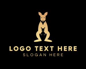 Kangaroo Joey Safari Logo