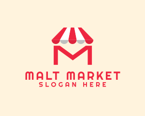 Market Mart Letter M logo design