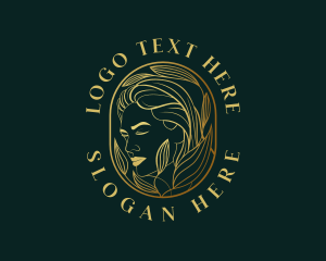 Plant - Elegant Woman Beauty logo design