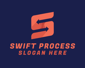 Processing - Arrow Logistics Letter S logo design