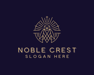 Penguin Crest Heraldry logo design