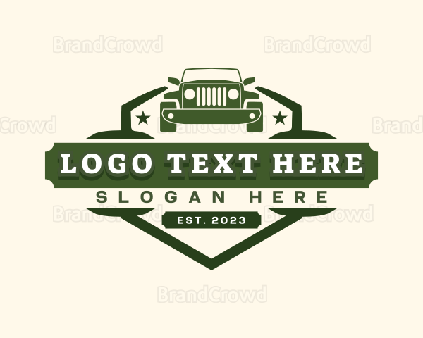 Military Jeep Car Logo