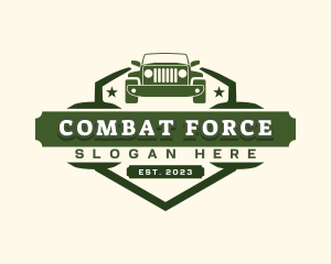 Military - Military Jeep Car logo design