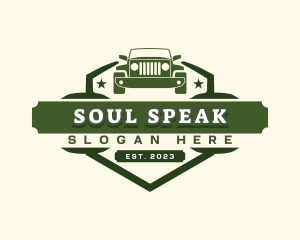 Military - Military Jeep Car logo design