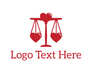 Law Firm - Love Dating Scale logo design