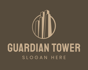 Tower Building Real Estate logo design