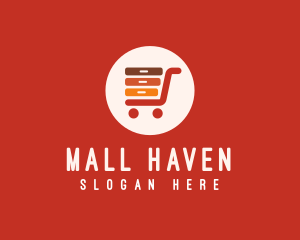 Server Shopping Cart logo design