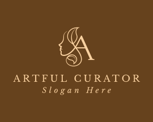 Beauty Natural Letter A logo design