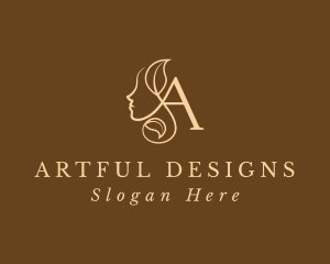 Beauty Natural Letter A logo design