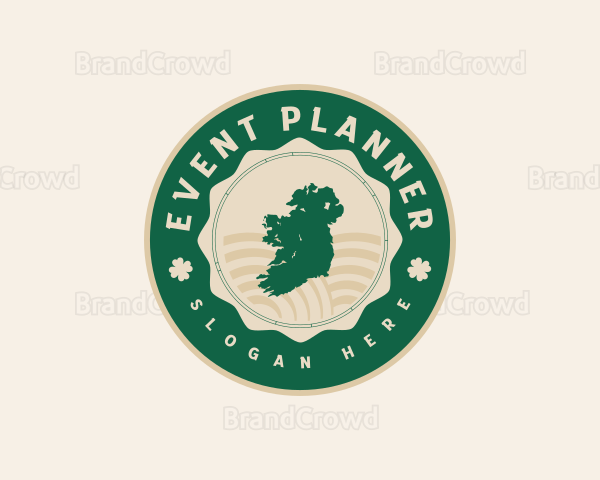 Ireland Map Geography Logo