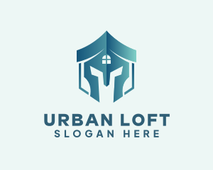 Loft - House Helmet Realty logo design