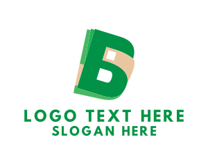 Pay - Wallet Letter B logo design