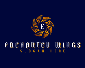 Elegant Aviation Wings logo design