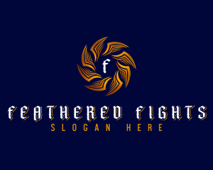 Elegant Aviation Wings logo design