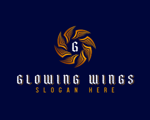 Elegant Aviation Wings logo design