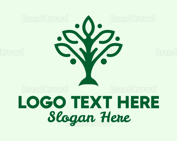 Green Nature Tree Logo