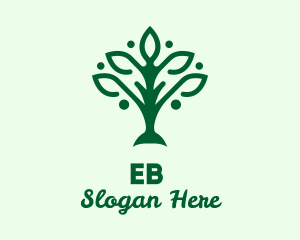 Green Nature Tree  Logo