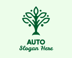 Green Nature Tree  Logo