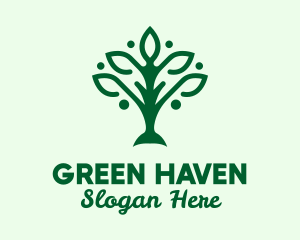 Nature - Green Nature Tree logo design