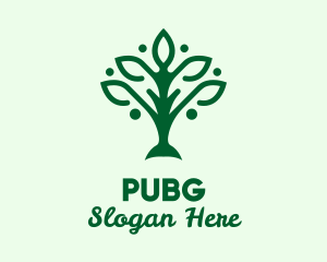 Organic - Green Nature Tree logo design