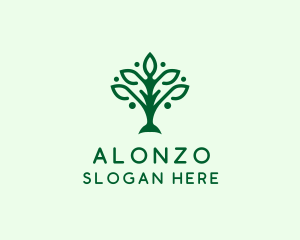 Natural Tree Plant logo design