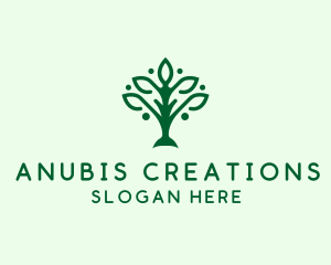 Natural Tree Plant logo design