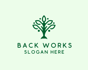 Natural Tree Plant logo design