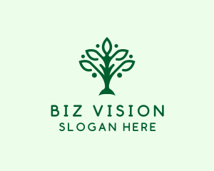 Natural Tree Plant logo design