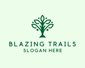 Natural Tree Plant logo design