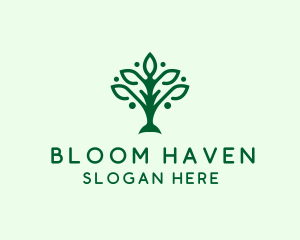 Natural Tree Plant logo design