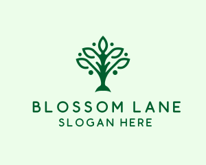 Natural Tree Plant logo design