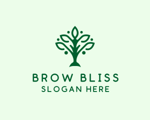 Natural Tree Plant logo design