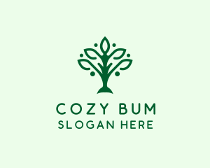 Natural Tree Plant logo design