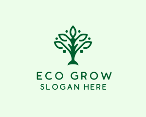 Natural Tree Plant logo design