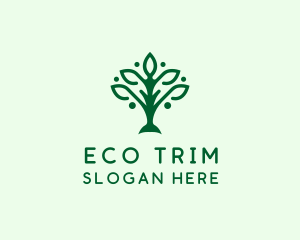 Natural Tree Plant logo design