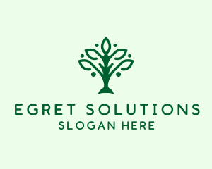 Natural Tree Plant logo design