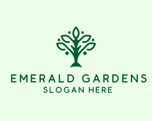 Natural Tree Plant logo design