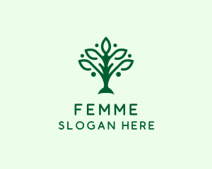 Natural Tree Plant logo design