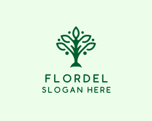 Natural Tree Plant logo design