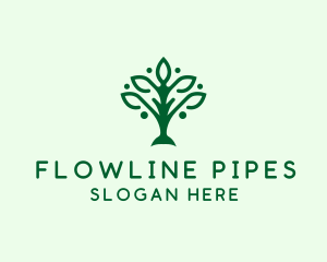 Natural Tree Plant logo design