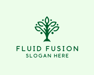 Natural Tree Plant logo design