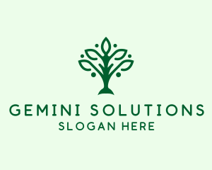 Natural Tree Plant logo design