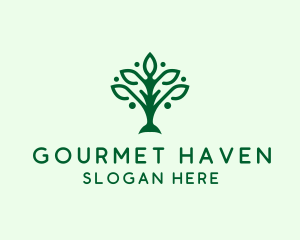 Natural Tree Plant logo design