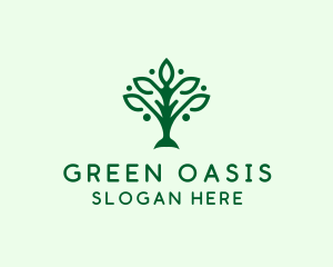 Natural Tree Plant logo design