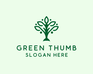 Natural Tree Plant logo design