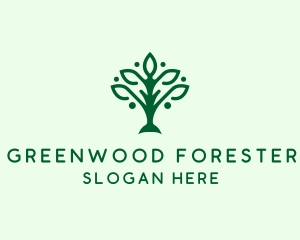 Natural Tree Plant logo design