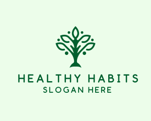 Natural Tree Plant logo design