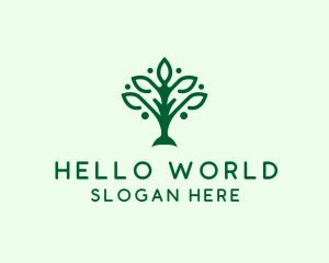 Natural Tree Plant logo design