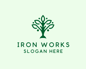 Natural Tree Plant logo design