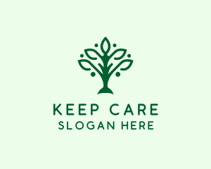 Natural Tree Plant logo design